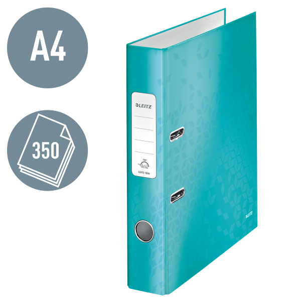 LEITZ Ordner eisblau Karton 5,0 cm DIN A4, 1 St.