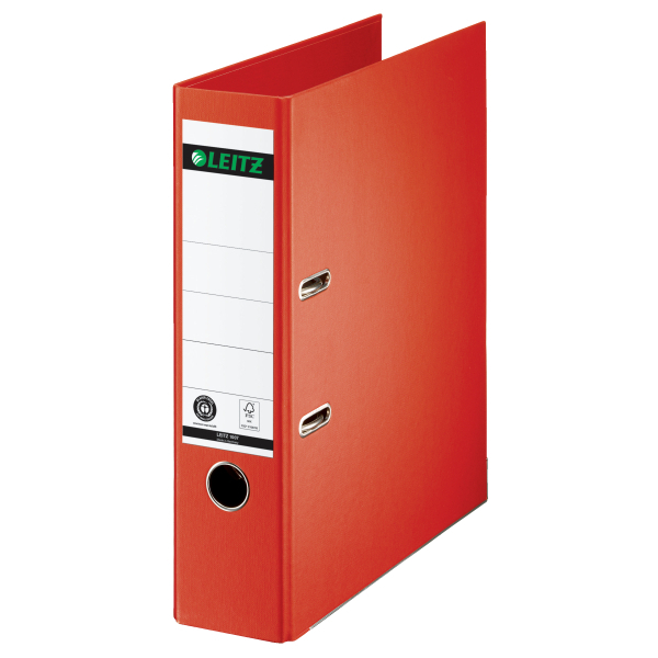 LEITZ 1007 Ordner hellrot Karton 8,0 cm DIN A4, 1 St.