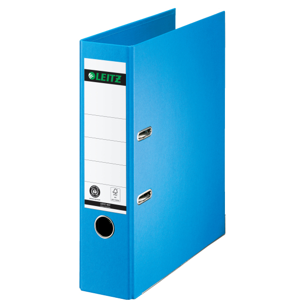 LEITZ 1007 Ordner hellblau Karton 8,0 cm DIN A4, 1 St.