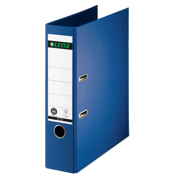 LEITZ 1007 Ordner blau Karton 8,0 cm DIN A4, 1 St.