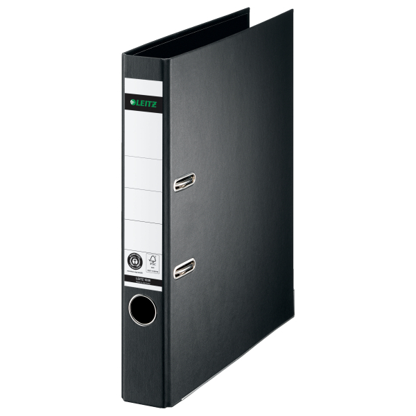LEITZ 1008 Ordner schwarz Karton 5,2 cm DIN A4, 1 St.