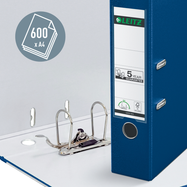 LEITZ 1010 Ordner blau Kunststoff 8,0 cm DIN A4, 1 St.