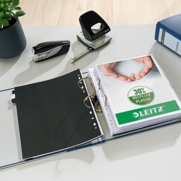 LEITZ 1010 Ordner blau Kunststoff 8,0 cm DIN A4, 1 St.