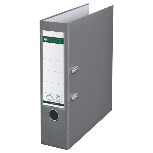LEITZ 1010 Ordner grau Kunststoff 8,0 cm DIN A4, 1 St.