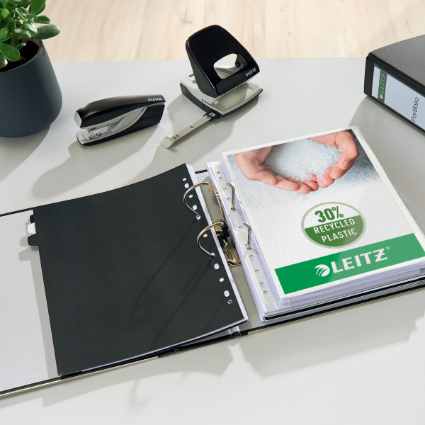 LEITZ 1010 Ordner grau Kunststoff 8,0 cm DIN A4, 1 St.