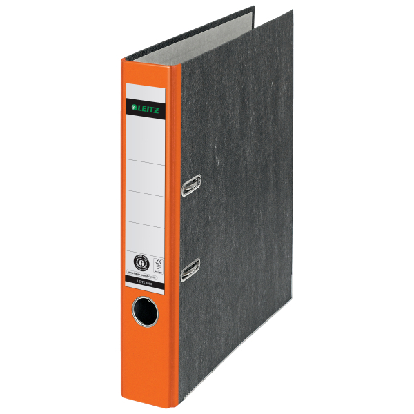 LEITZ 1050 Ordner orange marmoriert Karton 5,2 cm DIN A4, 1 St.