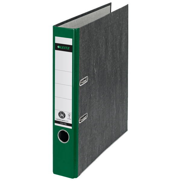 LEITZ 1050 Ordner grün marmoriert Karton 5,2 cm DIN A4, 1 St.