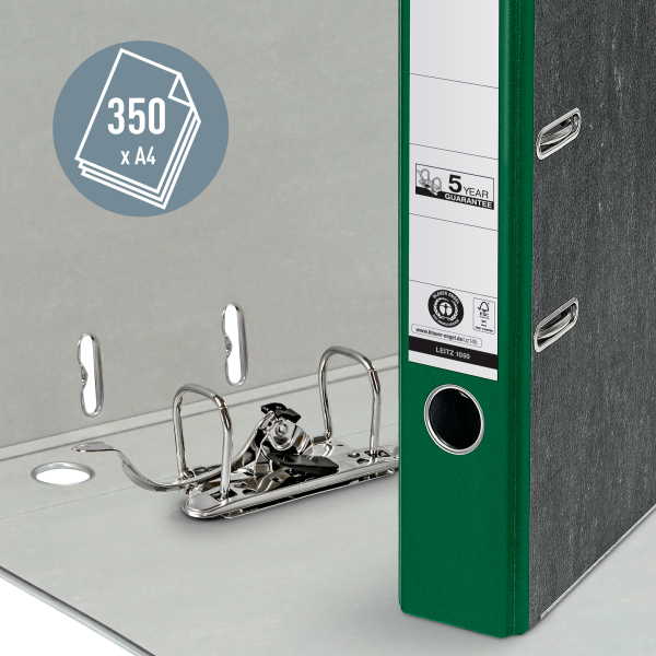 LEITZ 1050 Ordner grün marmoriert Karton 5,2 cm DIN A4, 1 St.