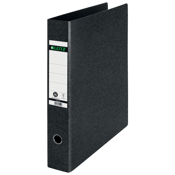 LEITZ 1072 Ordner schwarz marmoriert Karton 7,8 cm DIN A3 hoch, 1 St.