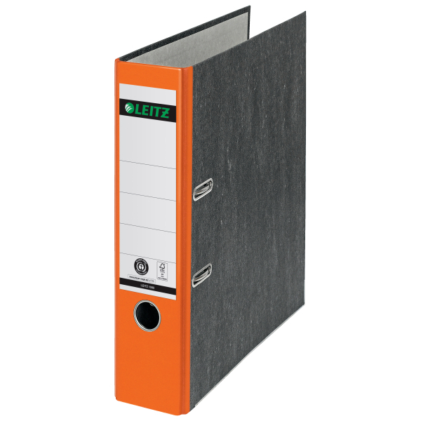 LEITZ 1080 Ordner orange marmoriert Karton 8,0 cm DIN A4, 1 St.