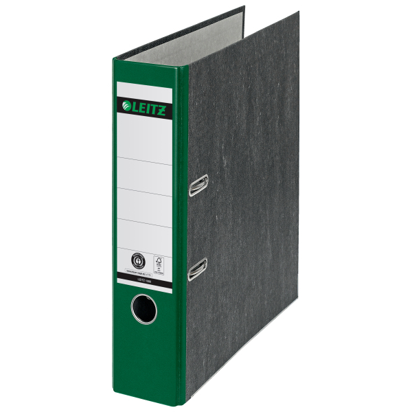 LEITZ 1080 Ordner grün marmoriert Karton 8,0 cm DIN A4, 1 St.