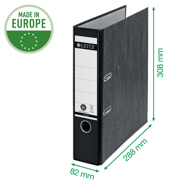 LEITZ 1080 Ordner grün marmoriert Karton 8,0 cm DIN A4, 1 St.