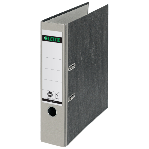LEITZ 1080 Ordner lichtgrau marmoriert Karton 8,0 cm DIN A4, 1 St.