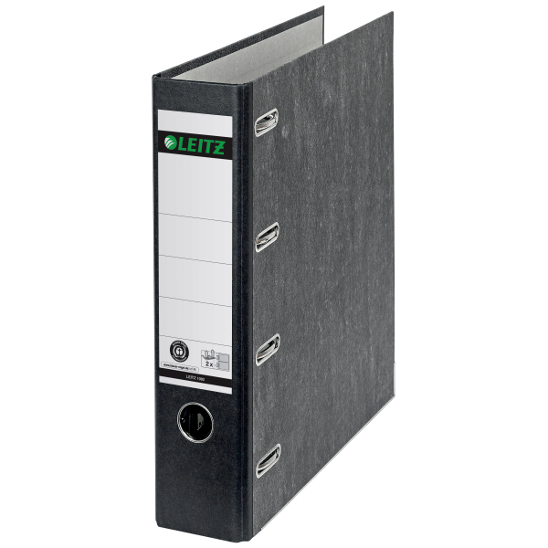 LEITZ 1092 Doppelordner schwarz Karton 7,5 cm, 1 St.