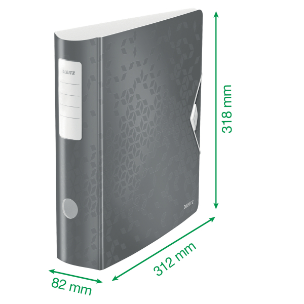 LEITZ Active WOW 1106 Ordner grün Rauten Kunststoff 8,2 cm DIN A4, 1 St.