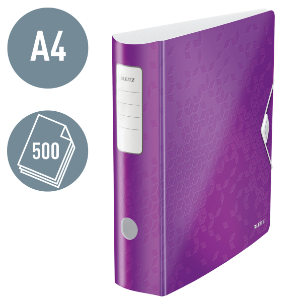 LEITZ Active WOW 1106 Ordner violett Kunststoff 8,2 cm DIN A4, 1 St.