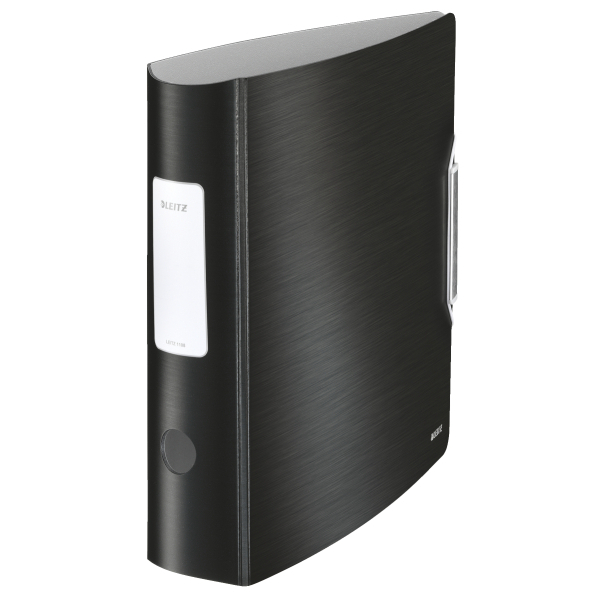 LEITZ Active Style 1108 Ordner satin schwarz Kunststoff 8,2 cm DIN A4, 1 St.