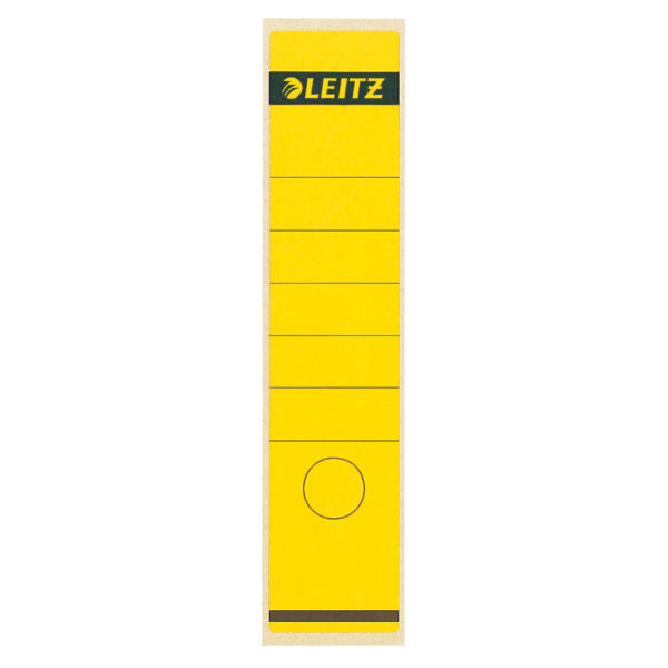 LEITZ Ordneretiketten 1640 gelb für 8,0 cm Rückenbreite, 10 St.