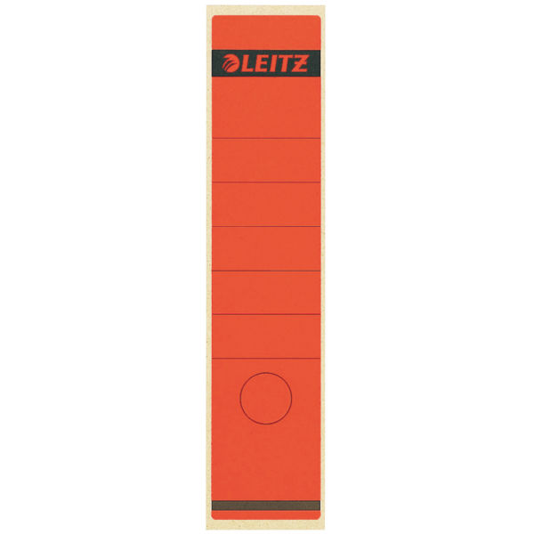 LEITZ Ordneretiketten 1640 rot für 8,0 cm Rückenbreite, 10 St.