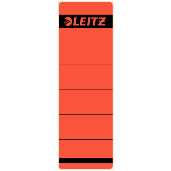 LEITZ Ordneretiketten 1642 rot für 8,0 cm Rückenbreite, 10 St.