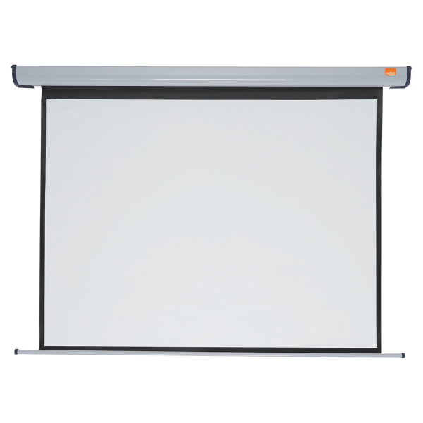 nobo elektrische Rolloleinwand 4:3, 144 x 108 cm Projektionsfläche