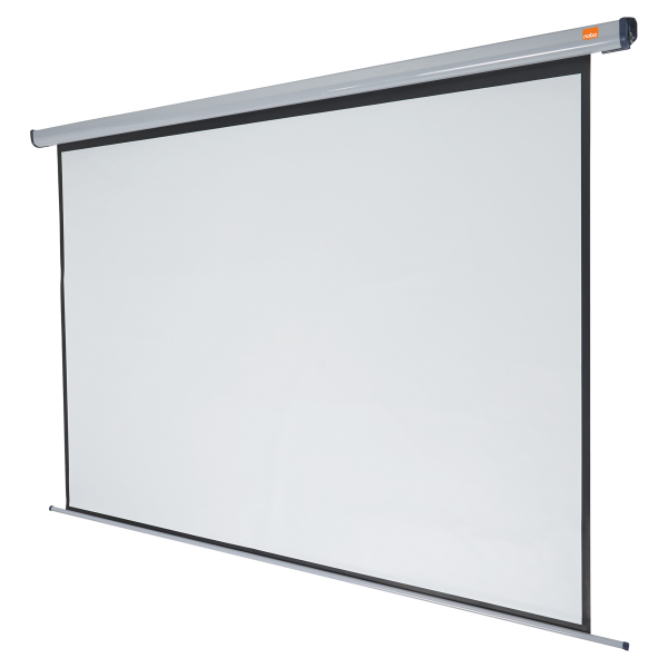 nobo elektrische Rolloleinwand 4:3, 240 x 180 cm Projektionsfläche