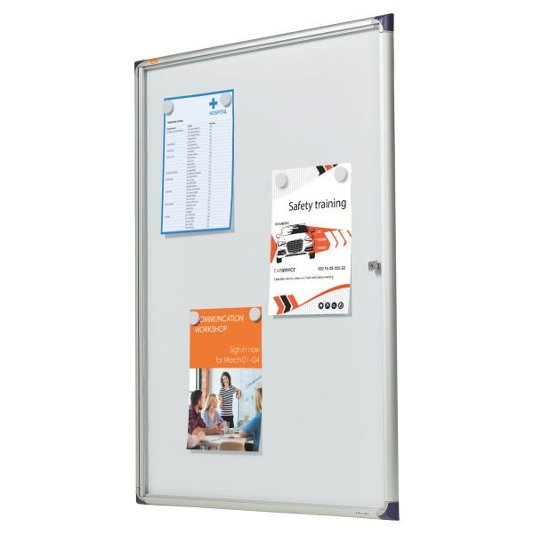 nobo Schaukasten Pacific silber 9x DIN A4 80,5 x 2,2 x 112,0 cm, 1 St.