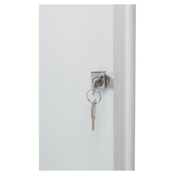 nobo Schaukasten Pacific silber 9x DIN A4 80,5 x 2,2 x 112,0 cm, 1 St.