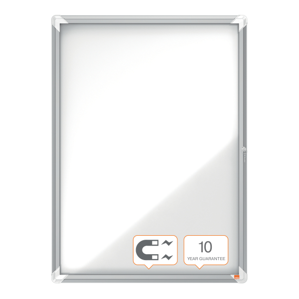 nobo Schaukasten silber 9x DIN A4 75,2 x 3,7 x 100,0 cm, 1 St.