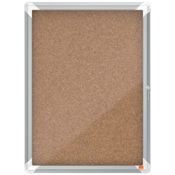 nobo Schaukasten Premium Plus silber 4x DIN A4 49,3 x 4,3 x 66,7 cm, 1 St.