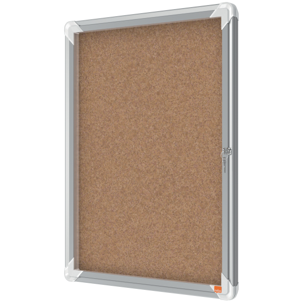 nobo Schaukasten Premium Plus silber 4x DIN A4 49,3 x 4,3 x 66,7 cm, 1 St.