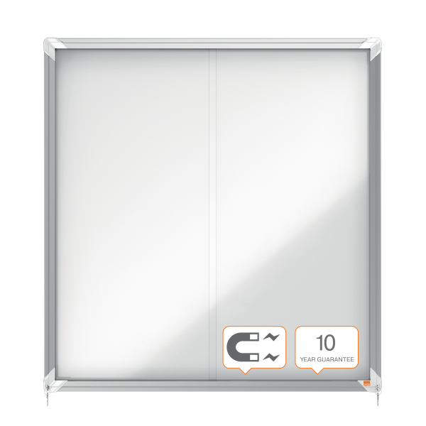 nobo Schaukasten silber 12x DIN A4 97,2 x 5,4 x 100,0 cm, 1 St.