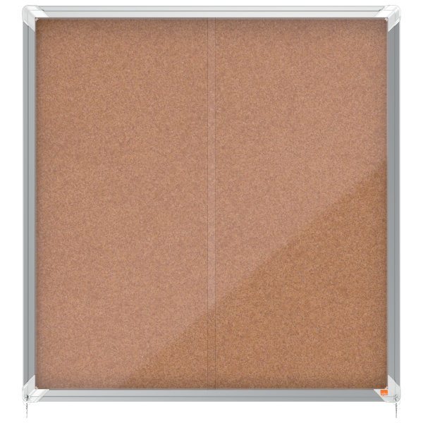 nobo Schaukasten silber 12x DIN A4 92,5 x 6,3 x 97,0 cm, 1 St.