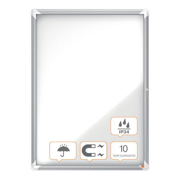 nobo Schaukasten silber 9x DIN A4 75,2 x 4,5 x 100,0 cm, 1 St.
