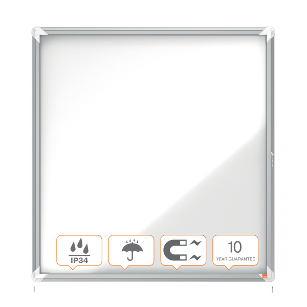 nobo Schaukasten silber 12x DIN A4 97,2 x 4,5 x 100,0 cm, 1 St.