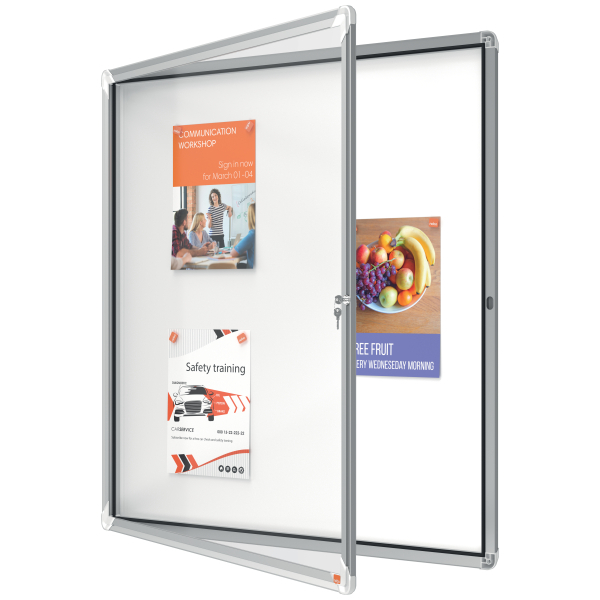 nobo Schaukasten silber 12x DIN A4 97,2 x 4,5 x 100,0 cm, 1 St.