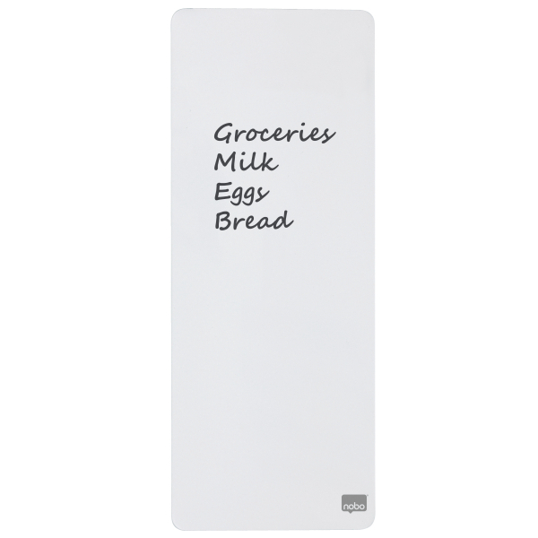 nobo Glas-Magnettafel Mini 14,0 x 36,5 cm weiß
