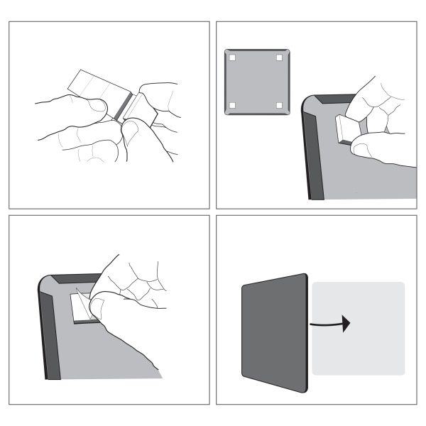 nobo Glas-Magnettafel Mini 14,0 x 36,5 cm weiß