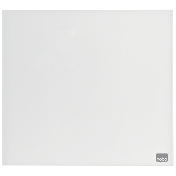 nobo Glas-Magnettafel 30,0 x 30,0 cm brillant weiß