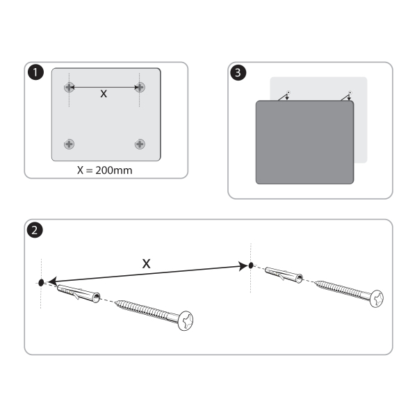 nobo Glas-Magnettafel 30,0 x 30,0 cm brillant weiß