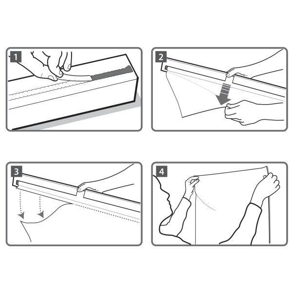 nobo Flipchart-Folie Instant glatt 60,0 x 80,0 cm, 25 Blatt