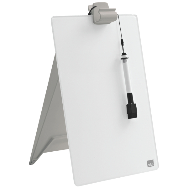 nobo Schreibtisch-Whiteboard Notiz 21,6 x 29,7 cm brillant weiß Glas