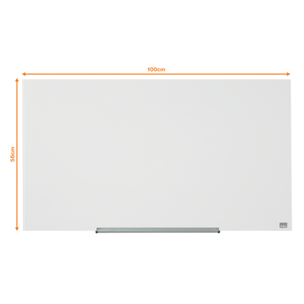 nobo Glas-Magnettafel Impression Pro Widescreen 100,0 x 56,0 cm brillant weiß