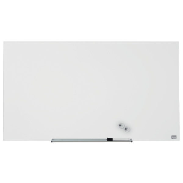 nobo Glas-Magnettafel Impression Pro Widescreen 100,0 x 56,0 cm brillant weiß