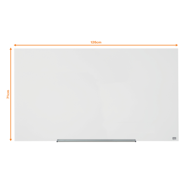 nobo Glas-Magnettafel Impression Pro Widescreen 126,0 x 71,0 cm brillant weiß