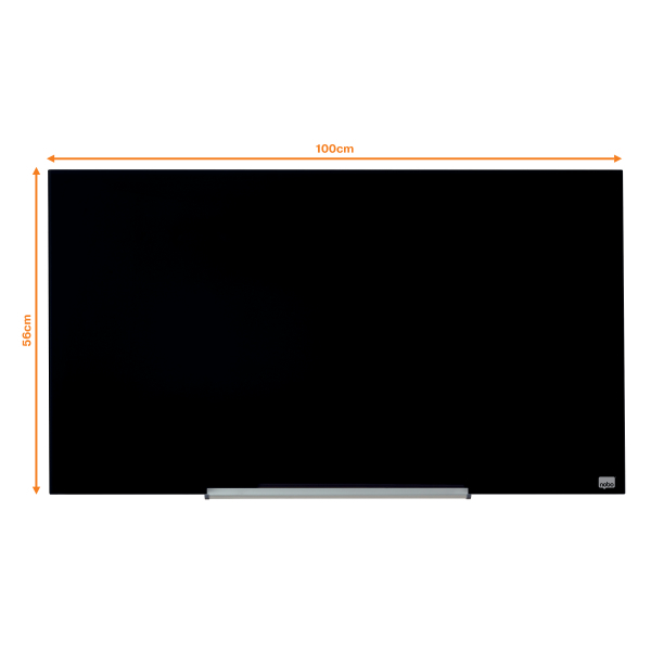 nobo Glas-Magnettafel Impression Pro Widescreen 100,0 x 56,0 cm schwarz