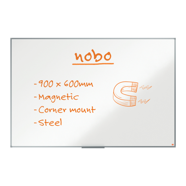 nobo Whiteboard Essence 90,0 x 60,0 cm weiß lackierter Stahl