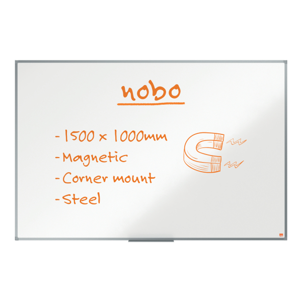 nobo Whiteboard Essence 150,0 x 100,0 cm weiß lackierter Stahl