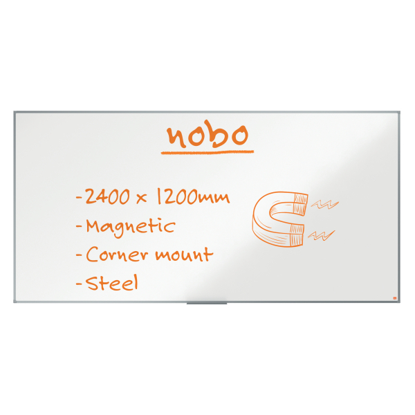 nobo Whiteboard Essence 240,0 x 120,0 cm weiß lackierter Stahl