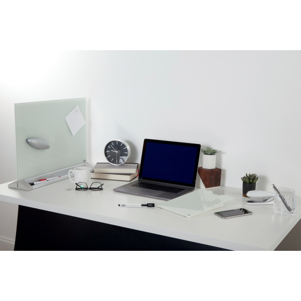 nobo Glas-Magnettafel Diamond 60,0 x 45,0 cm weiß